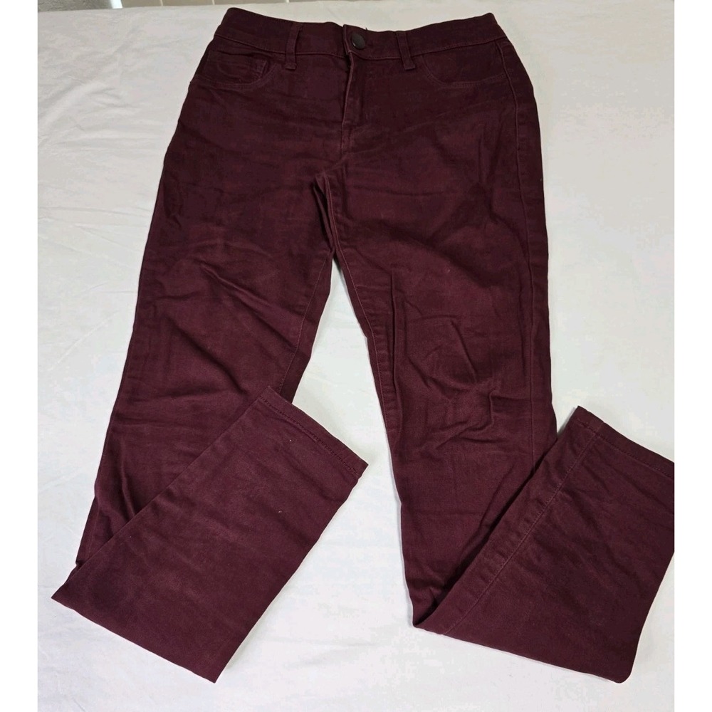 Refuge Women's Size‎ 2 Jeans Burgundy Skinny Stretch Tight Leggings